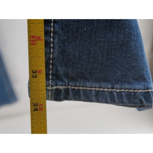 Miss Me Thick Stitched Pocket Dark Wash Straight Leg Jeans‎ Sz30 JP5014SK-4 - Picture 5 of 14